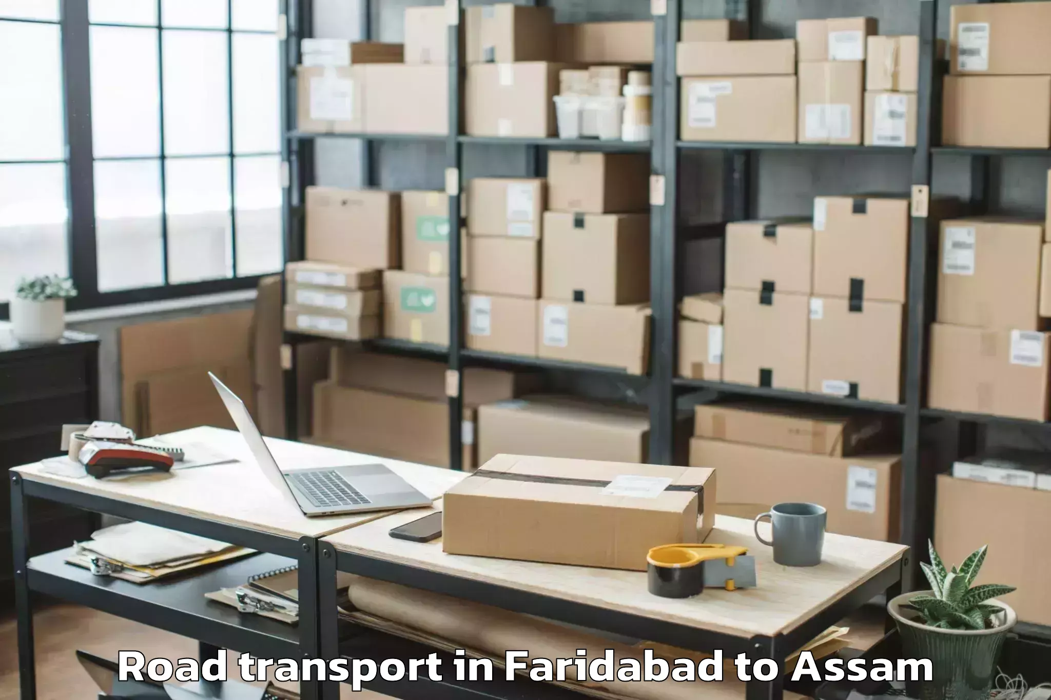 Quality Faridabad to Sorbhog Road Transport